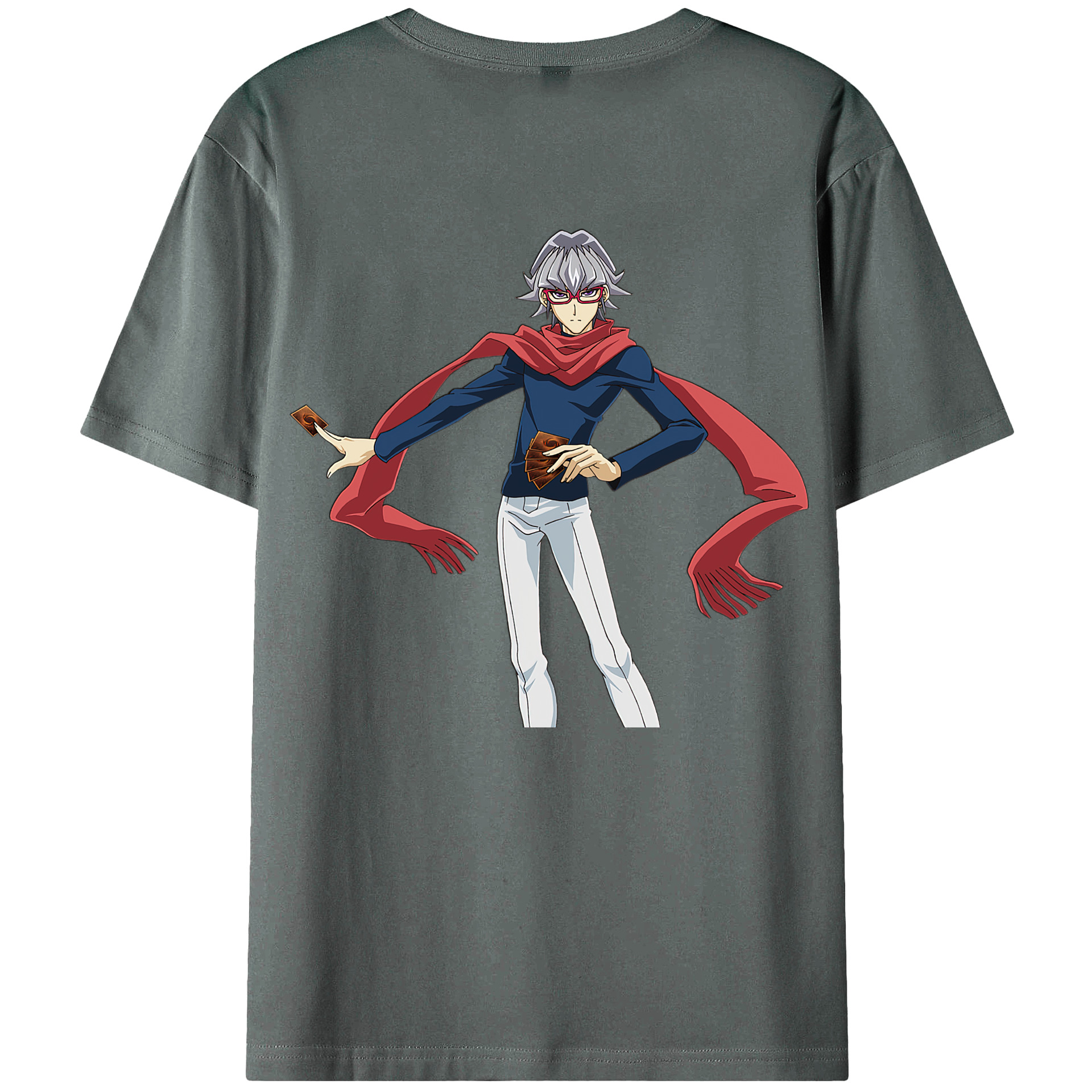 （画像用） 遊☆戯☆王 Yu-Gi-Oh! 綿100％ メンズ半袖Tシャツ（バックプリント） 通気性